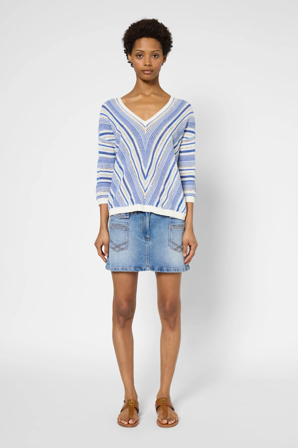 Pullover/vest Jocelyn Dbu72b219 Blue Clothing_Gerard-Darel