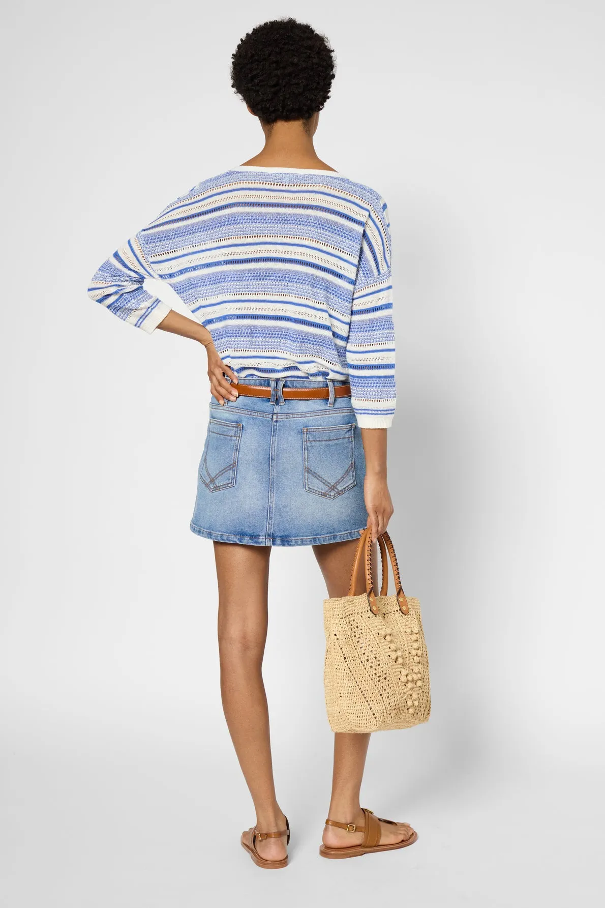 Pullover/vest Jocelyn Dbu72b219 Blue Clothing_Gerard-Darel