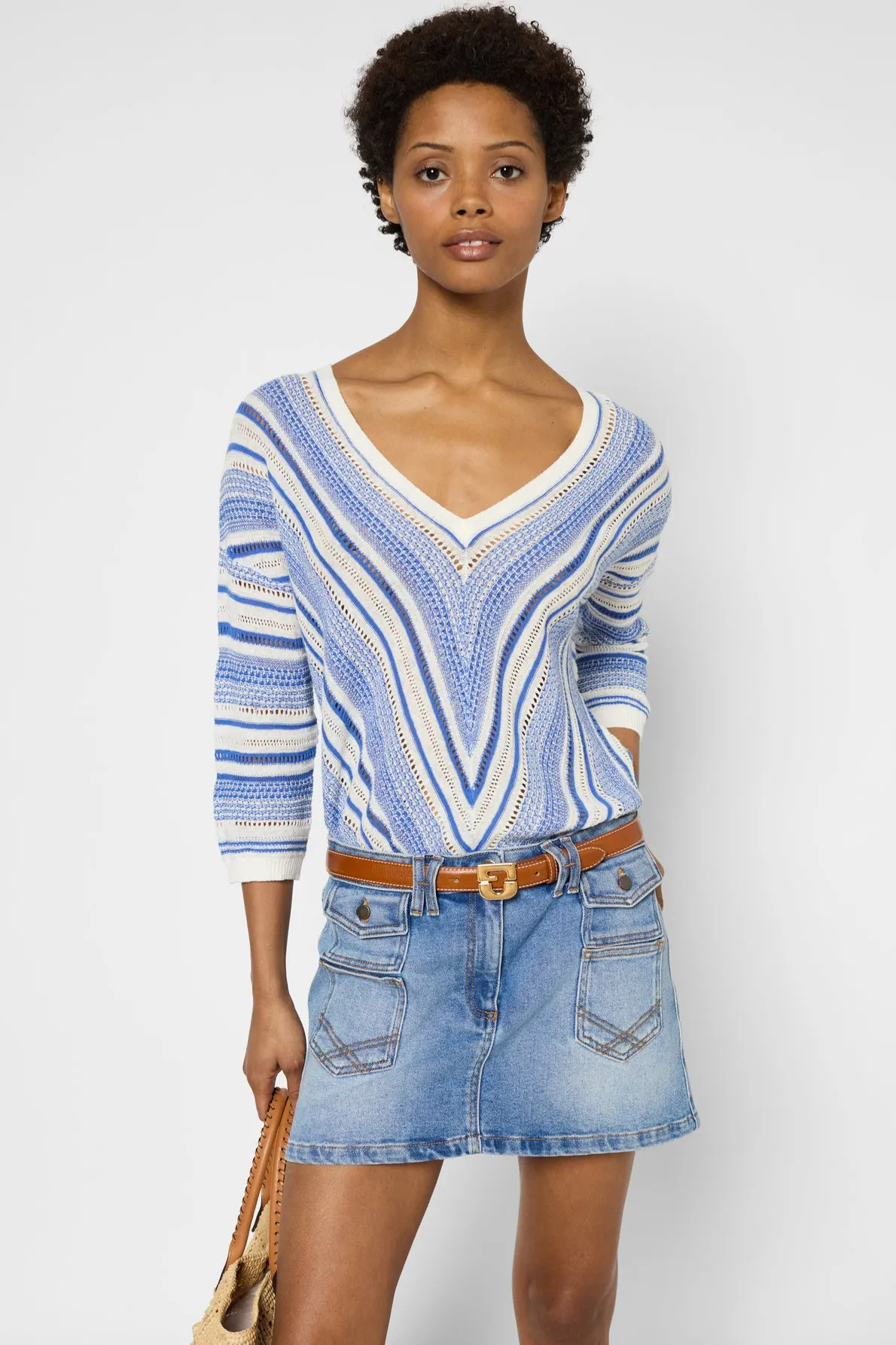 Pullover/vest Jocelyn Dbu72b219 Blue Clothing_Gerard-Darel