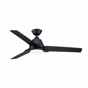 Pyramid 52''Ceiling Fan Black quiet medium fans for living room use
