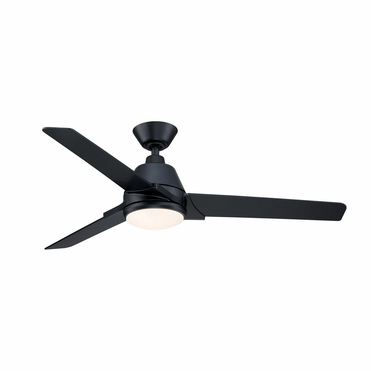 Pyramid 52''Ceiling Fan Black quiet medium fans for living room use