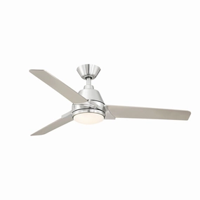 Pyramid 52''Ceiling Fan Brushed Nickel versatile medium fans for any space