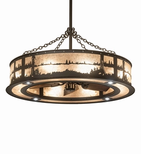 Quiet Pond 12 Light Chandel-Air decorative fandeliers with lights