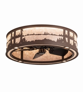 Quiet Pond LED Chandel-Air decorative fandeliers with lights
