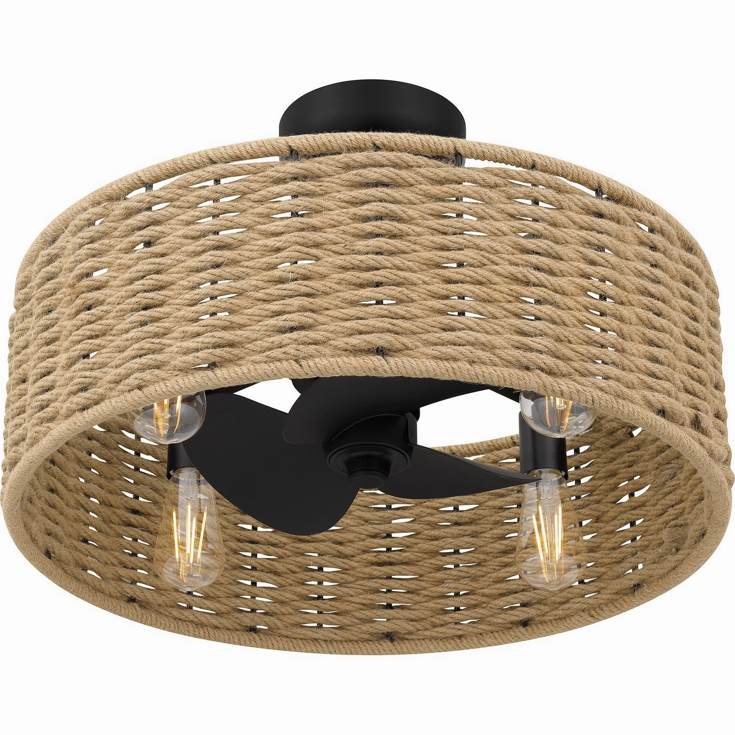 Quoizel Fandelier Four Light Fandelier Matte Black