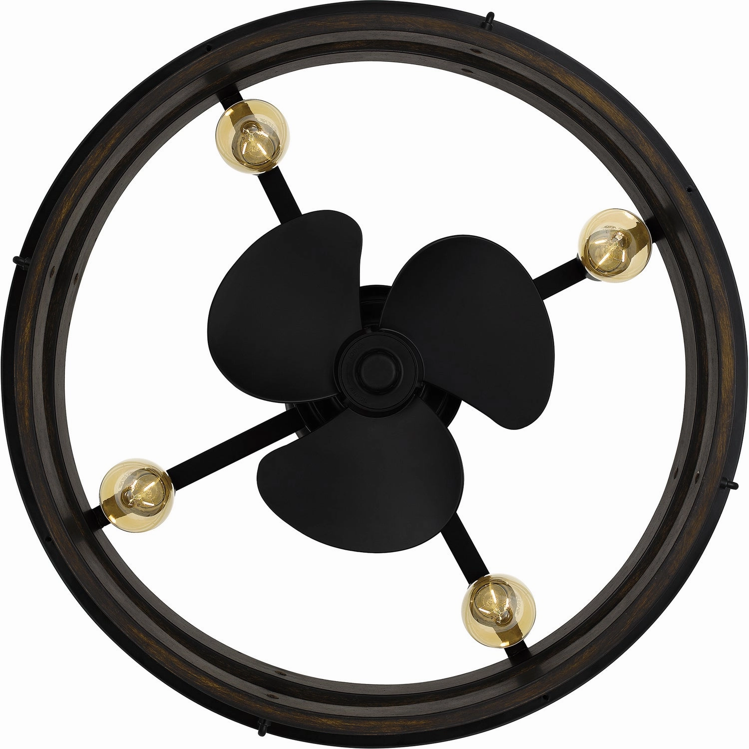 Quoizel Fandelier Four Light Fandelier Matte Black