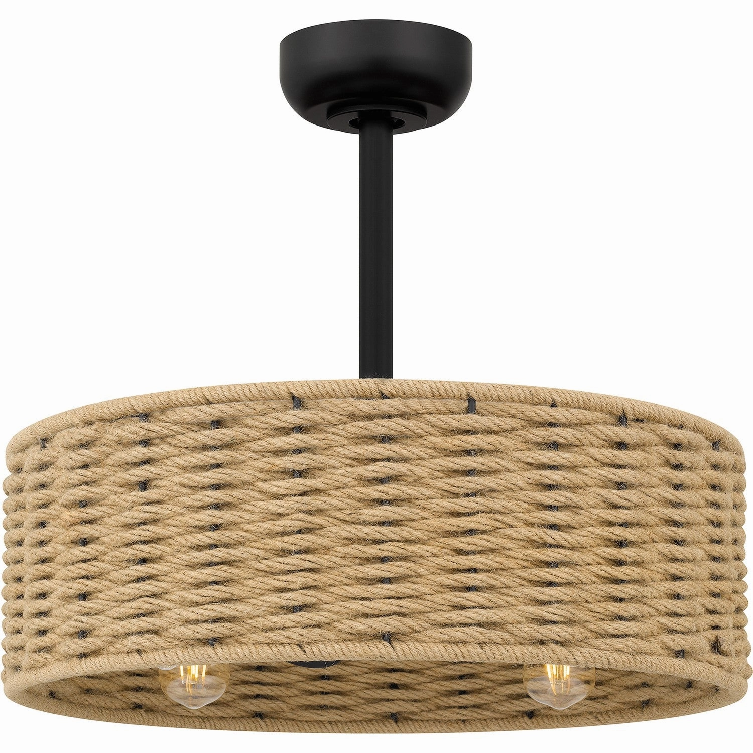 Quoizel Fandelier Four Light Fandelier Matte Black
