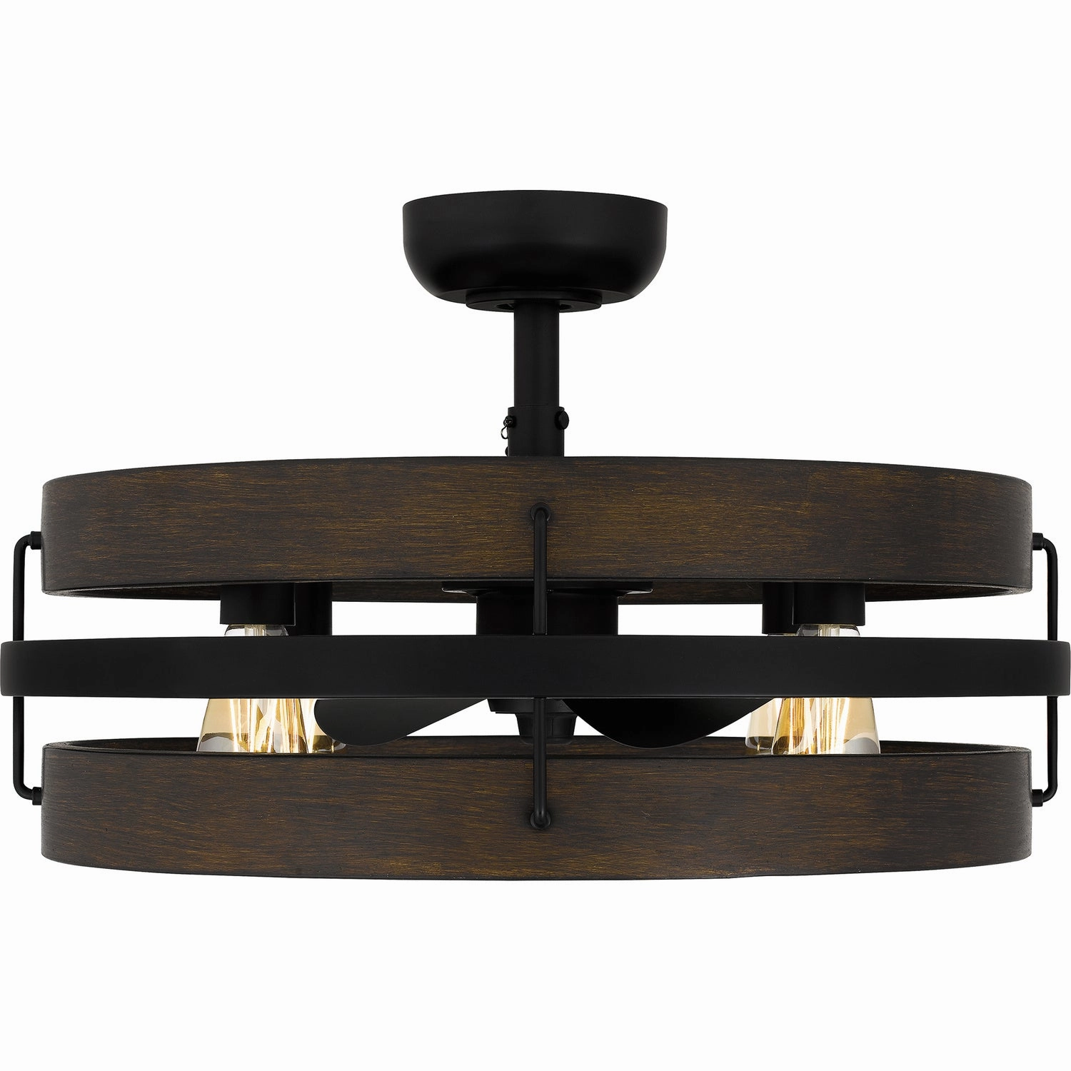 Quoizel Fandelier Four Light Fandelier Matte Black