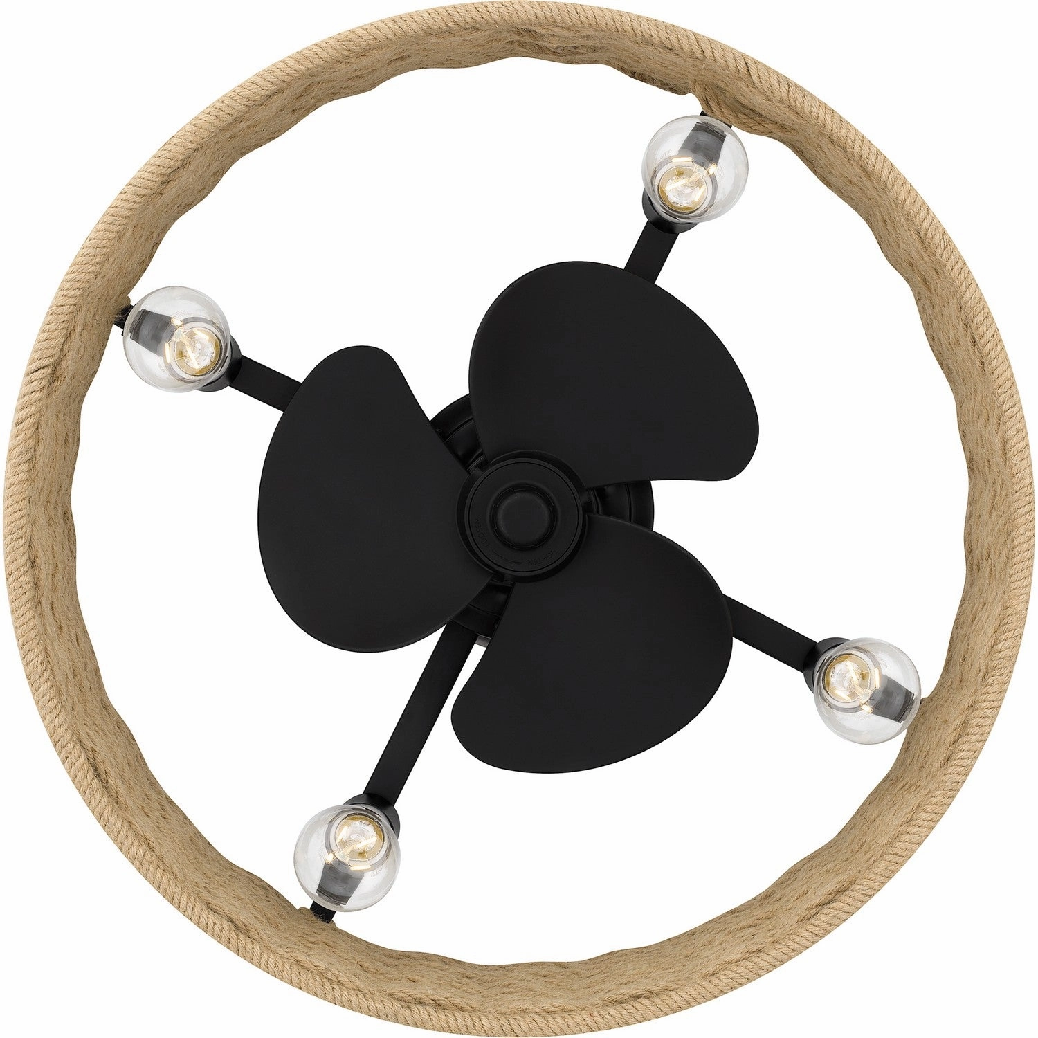 Quoizel Fandelier Four Light Fandelier Matte Black