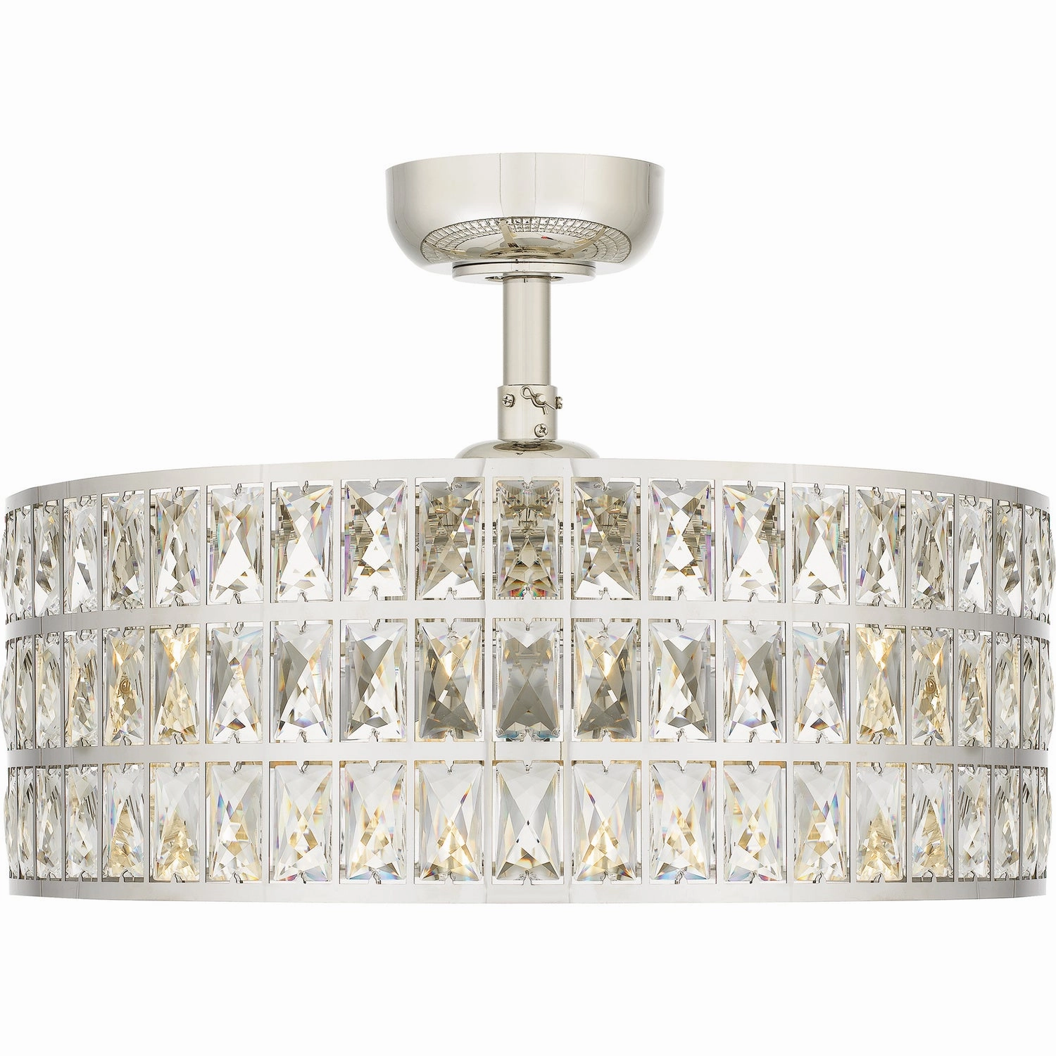 Quoizel Fandelier Four Light Fandelier Polished Nickel