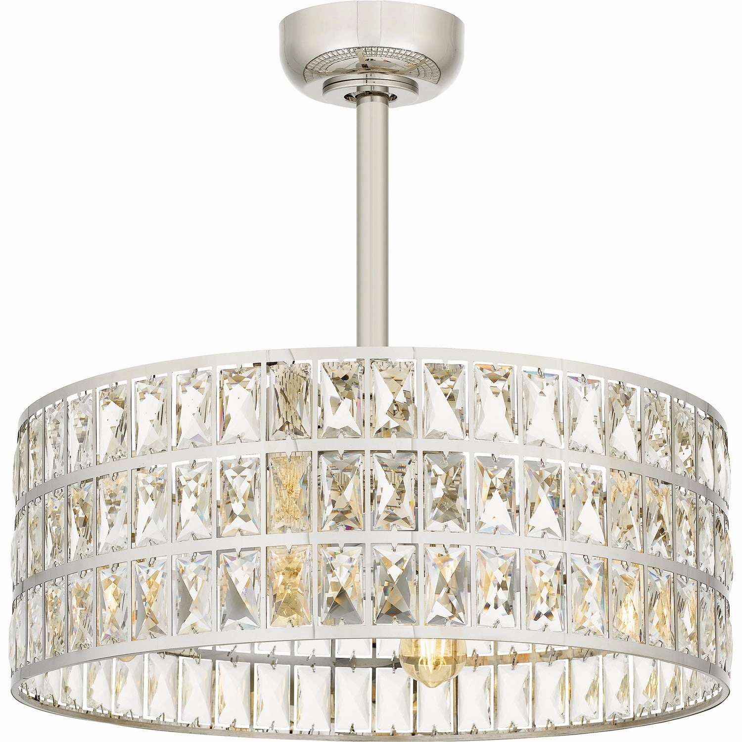 Quoizel Fandelier Four Light Fandelier Polished Nickel