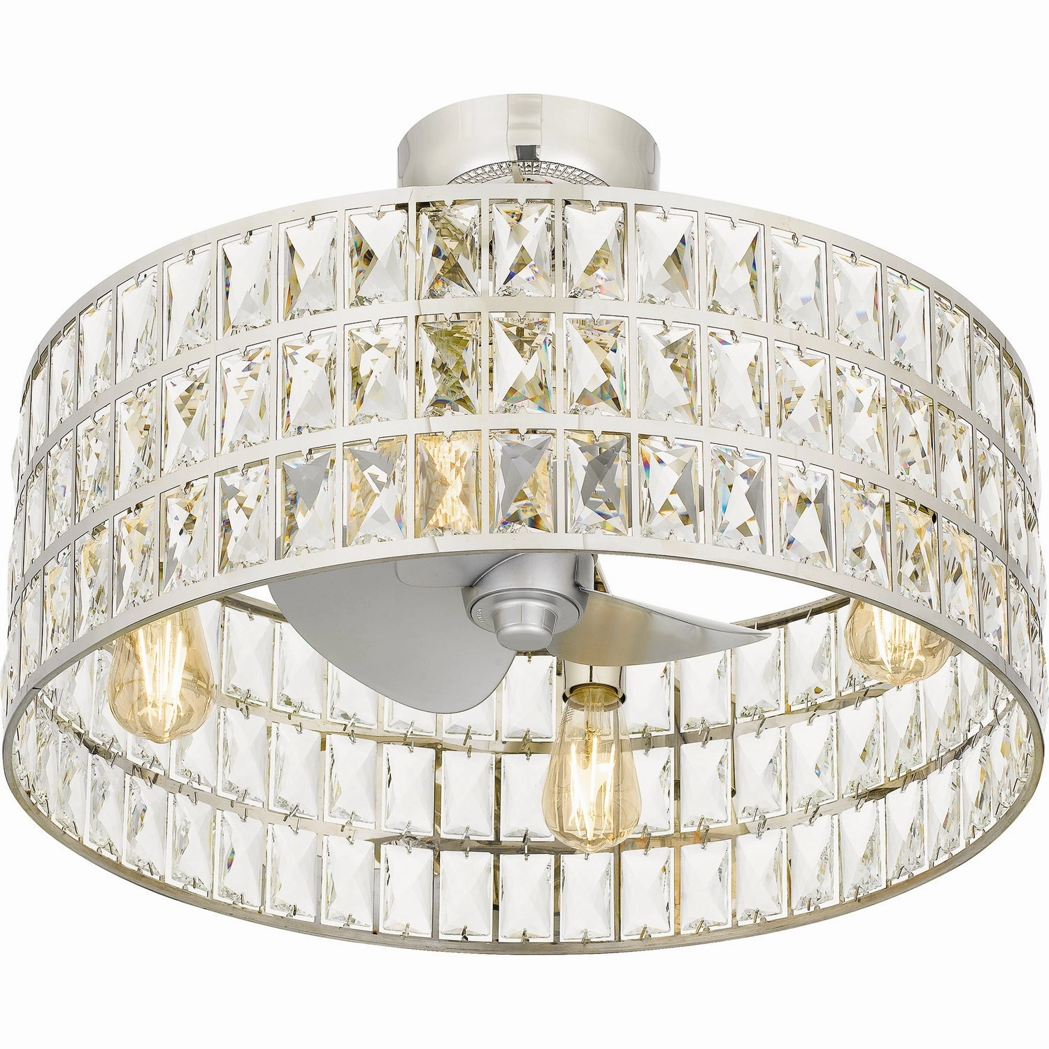 Quoizel Fandelier Four Light Fandelier Polished Nickel