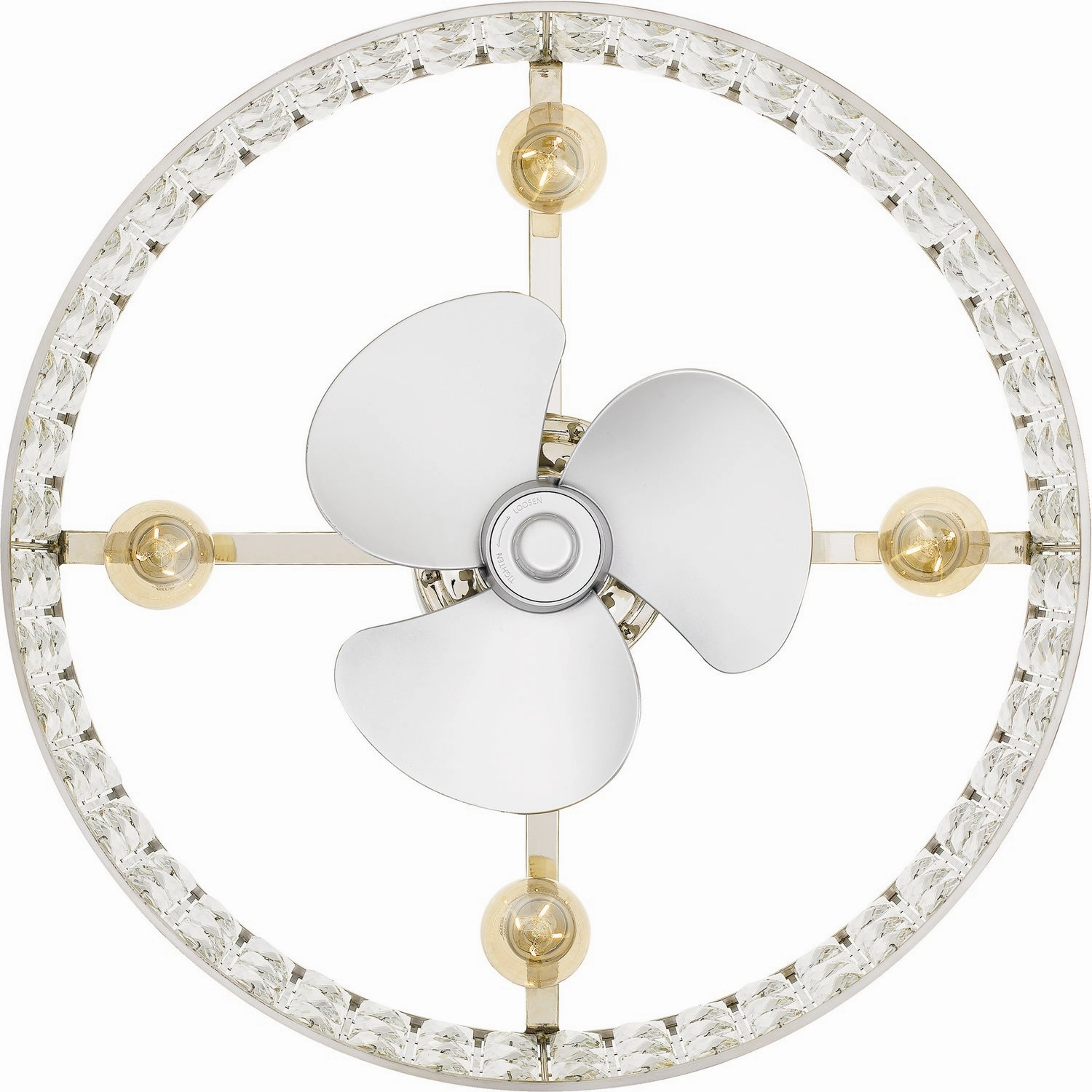 Quoizel Fandelier Four Light Fandelier Polished Nickel