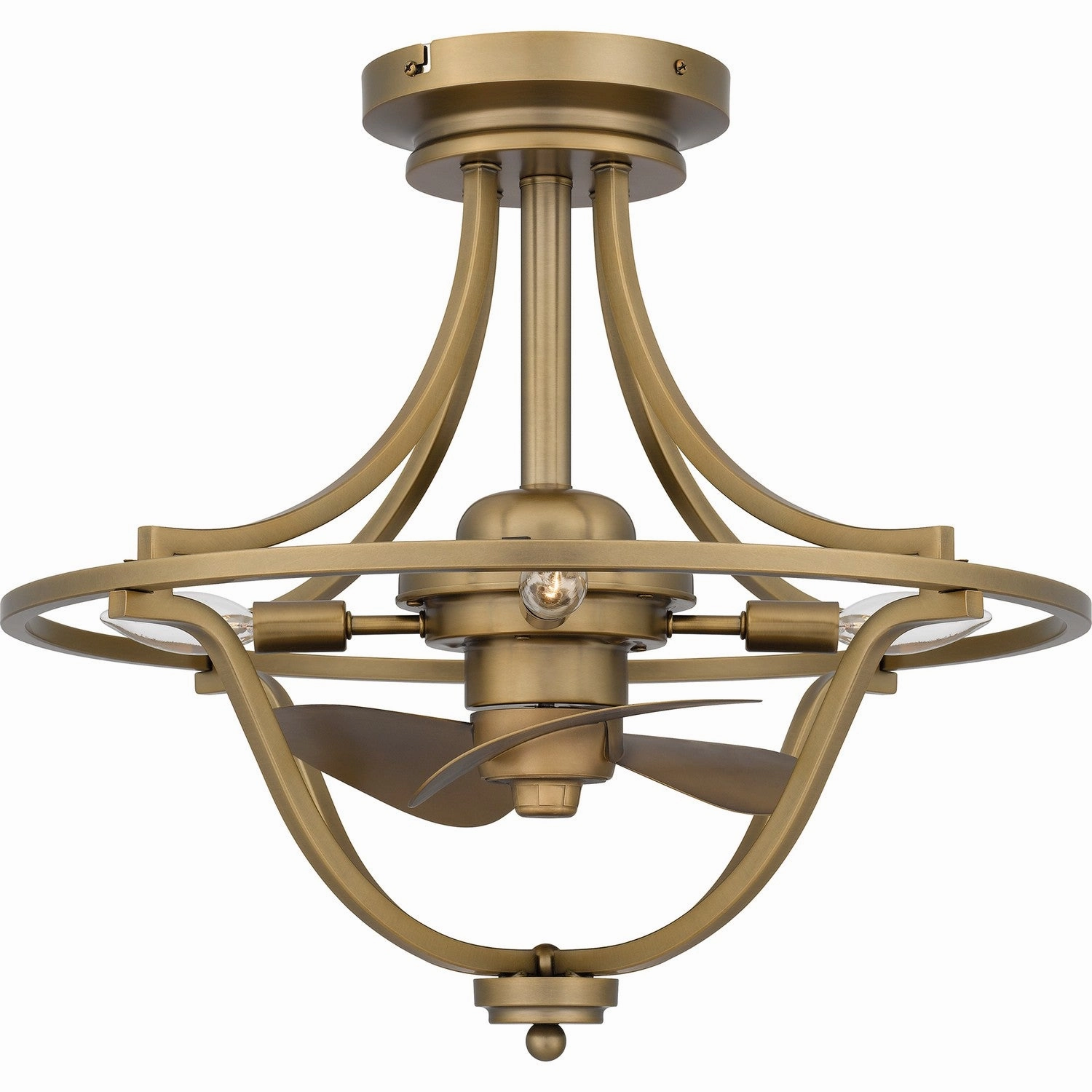 Quoizel Fandelier Four Light Fandelier Weathered Brass decorative fandeliers with lights