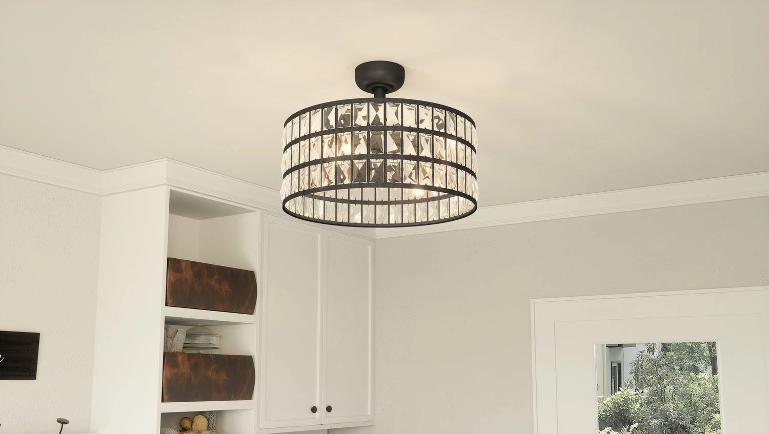 Quoizel Fandelier Four Light Fandelier Western Bronze