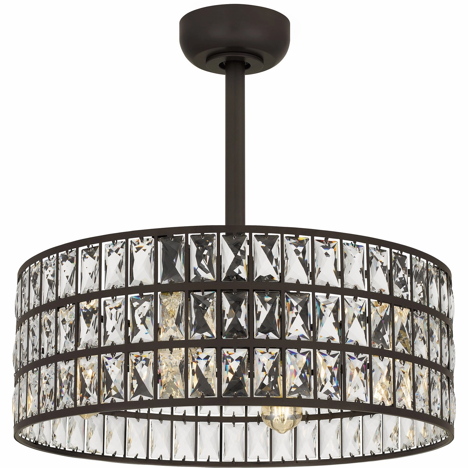 Quoizel Fandelier Four Light Fandelier Western Bronze