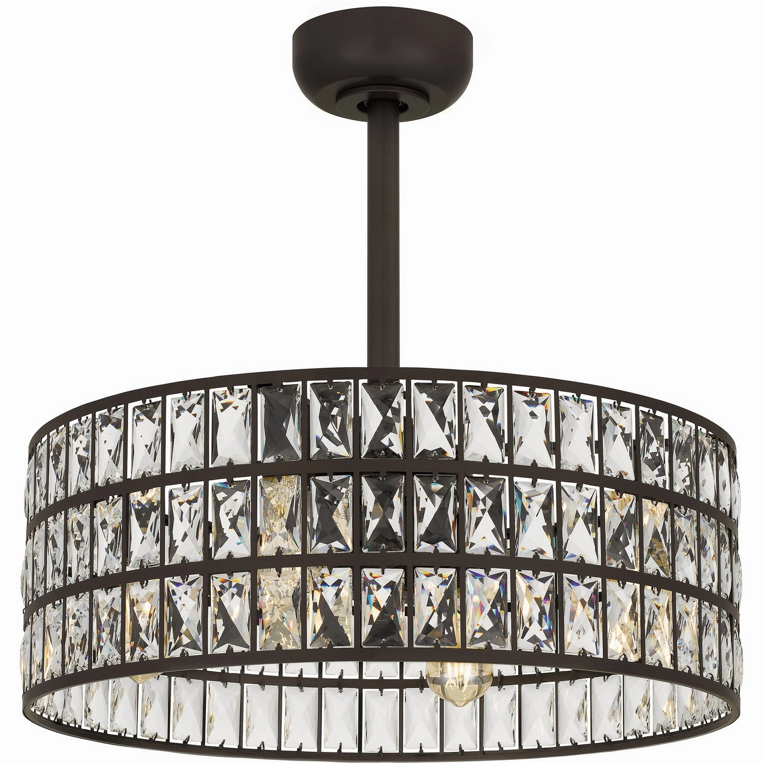 Quoizel Fandelier Four Light Fandelier Western Bronze