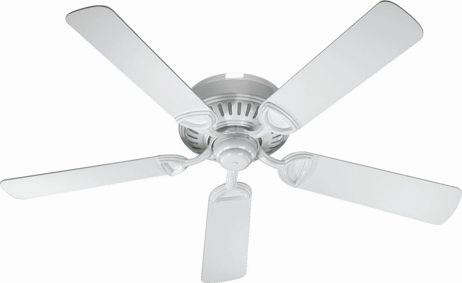 Quorum Medallion 52" Flushmount Indoor Pull Chain Ceiling Fan low-noise indoor fans for peaceful settings