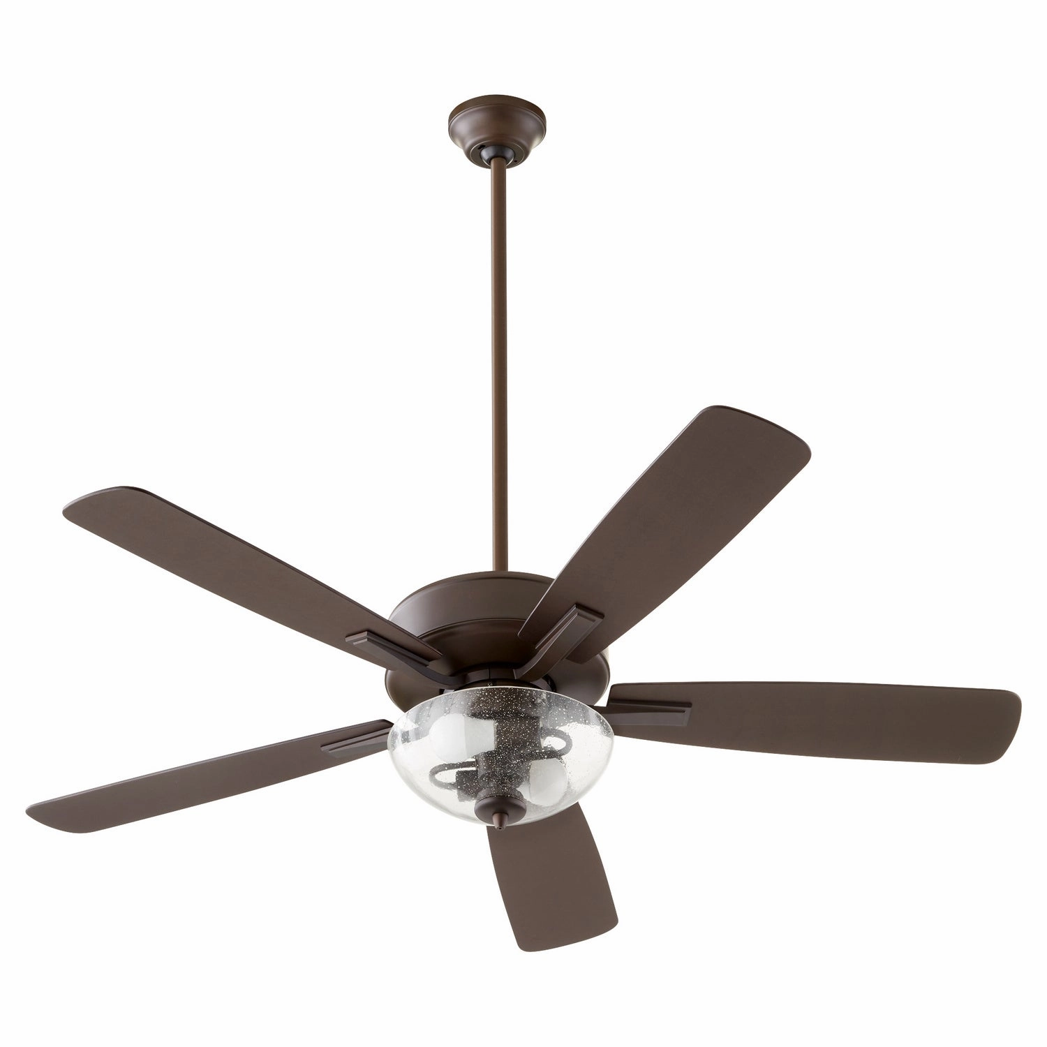 Quorum Ovation 52" 2 Light 18W LED Indoor Pull Chain Ceiling Fan adjustable indoor fans for cool airflow