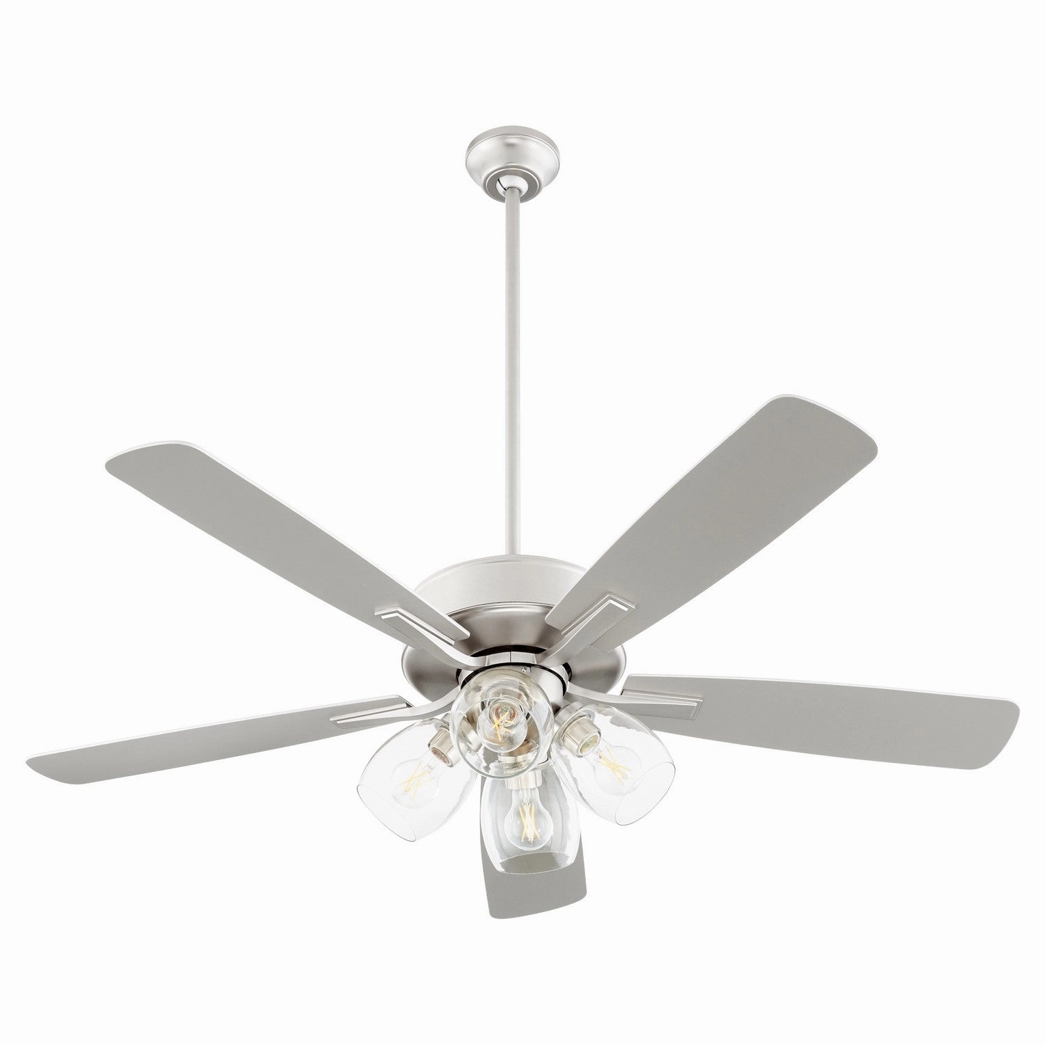Quorum Ovation | Indoor Ceiling Fan with 7W A19 & 3 speed pull chain