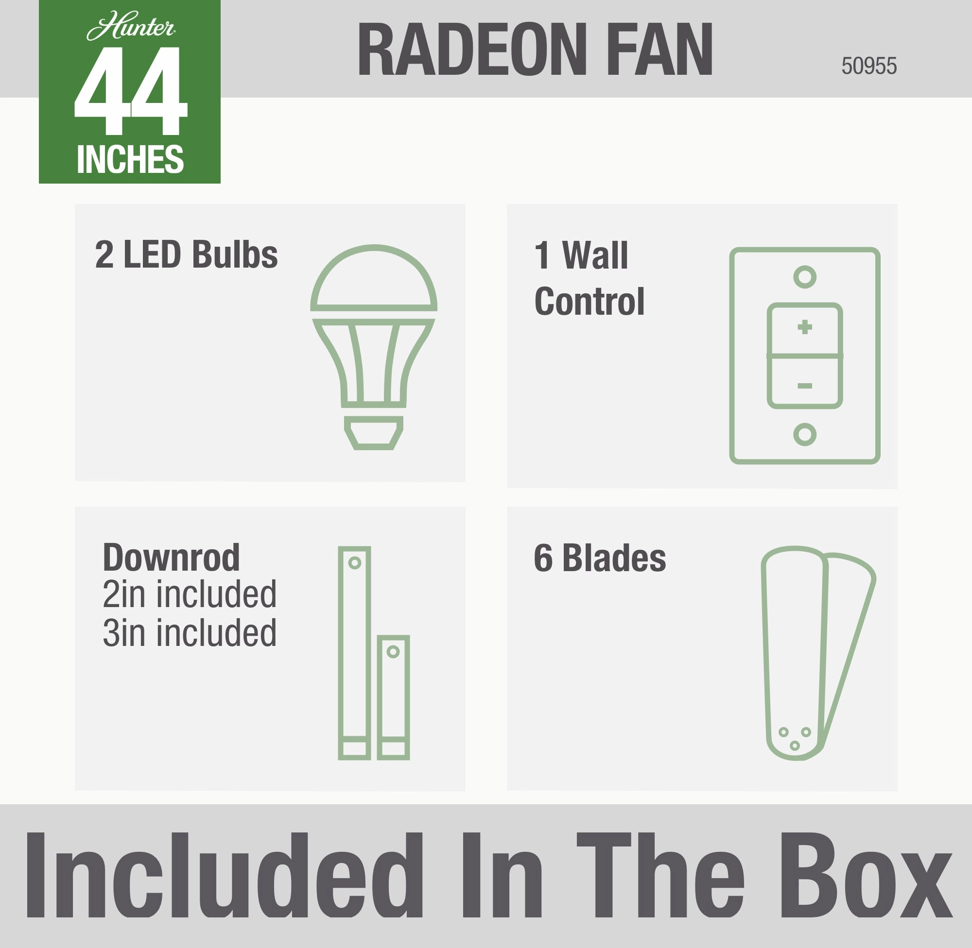 Radeon 44"Ceiling Fan Matte White
