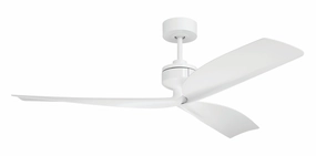 Rafiki 52"Ceiling Fan White quiet medium fans for living room use