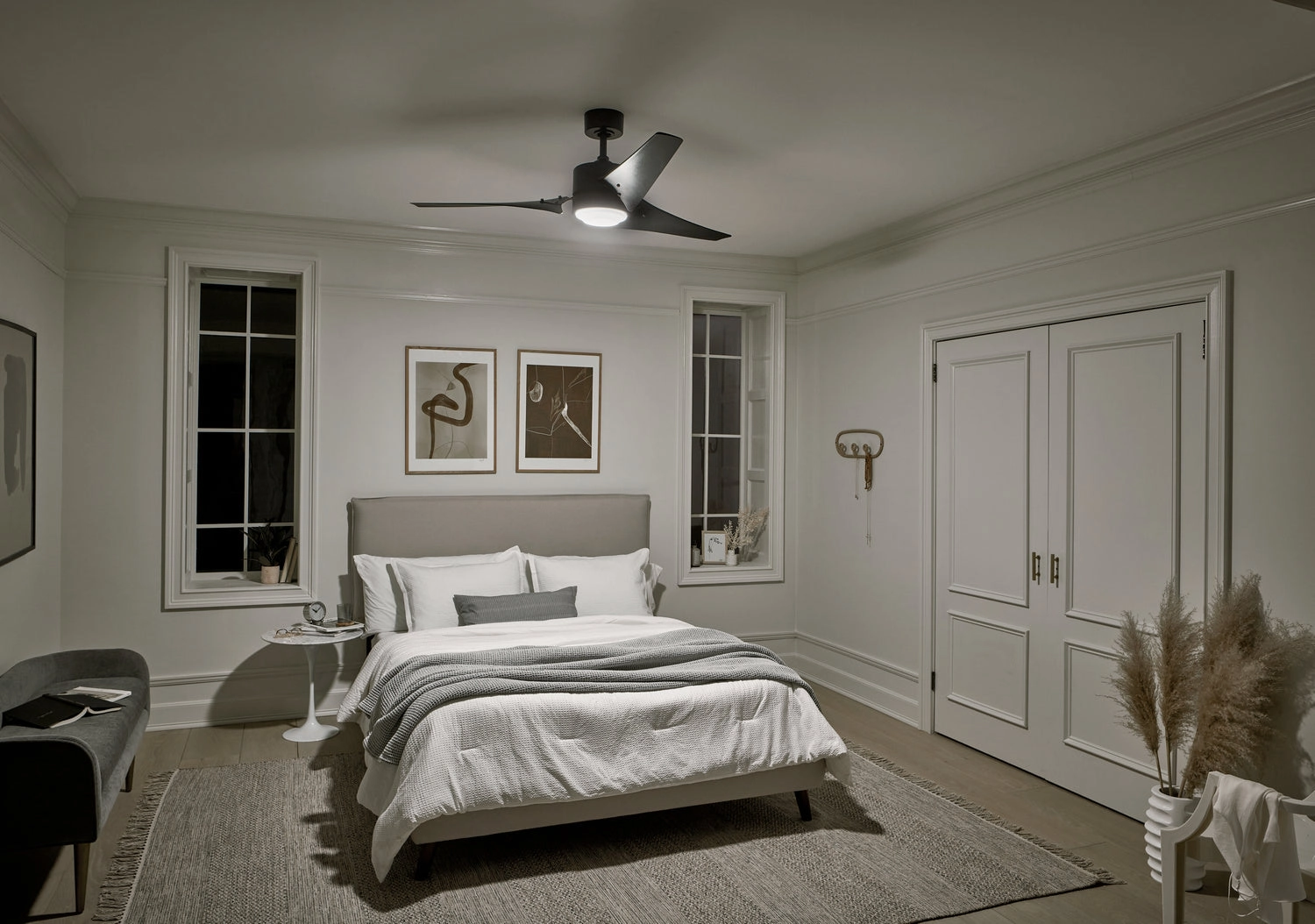 Rana 60"Ceiling Fan Satin Black