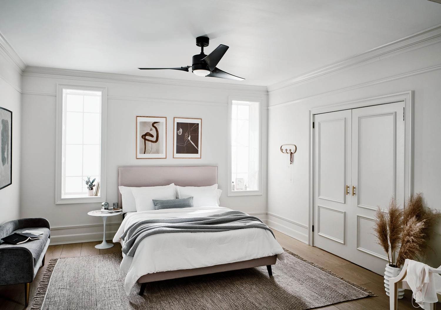 Rana 60"Ceiling Fan Satin Black