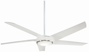 Raptor 60"Ceiling Fan Flat White medium electric fans for multi-room use