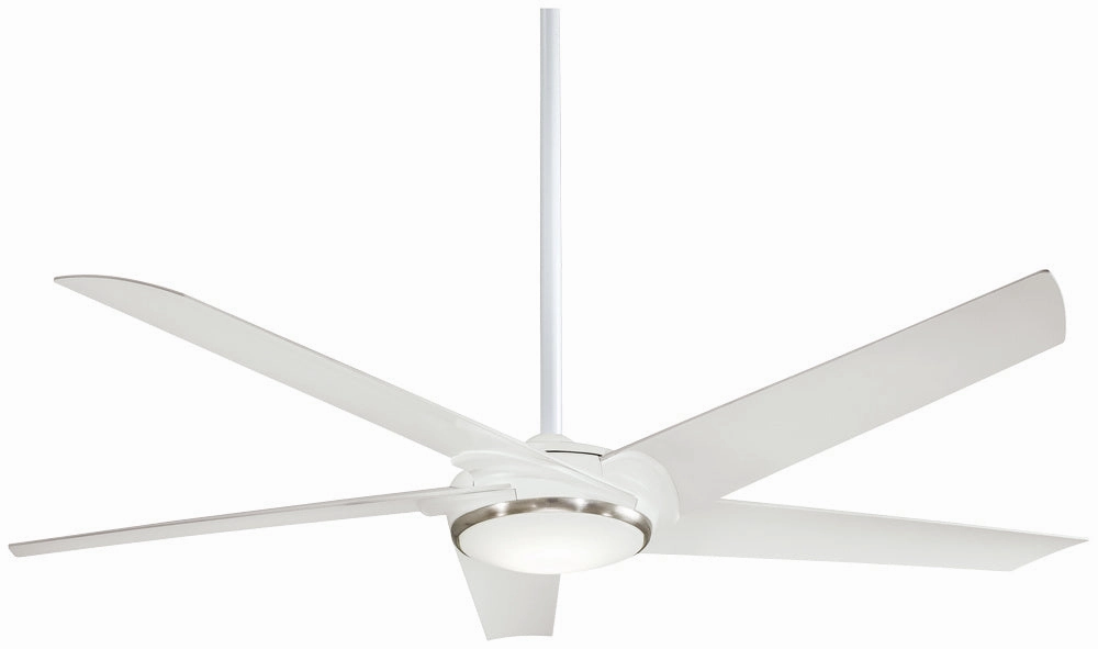 Raptor 60"Ceiling Fan Flat White medium electric fans for multi-room use