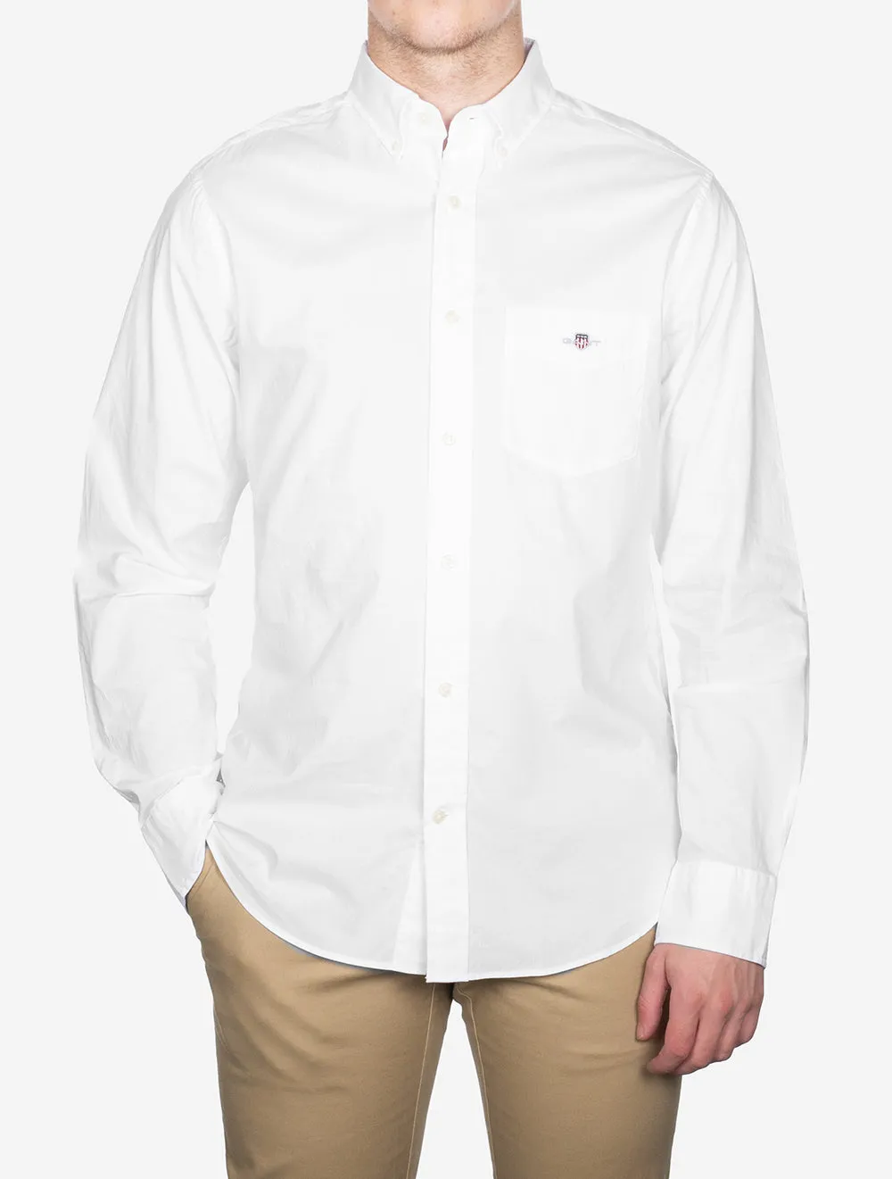 Regular Classic Poplin Shirt White