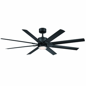 Renegade 52"Ceiling Fan Matte Black stylish medium fans for contemporary homes
