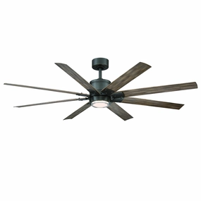 Renegade 66"Ceiling Fan Oil Rubbed Bronze/Barn Wood compact medium fans for desks and counters