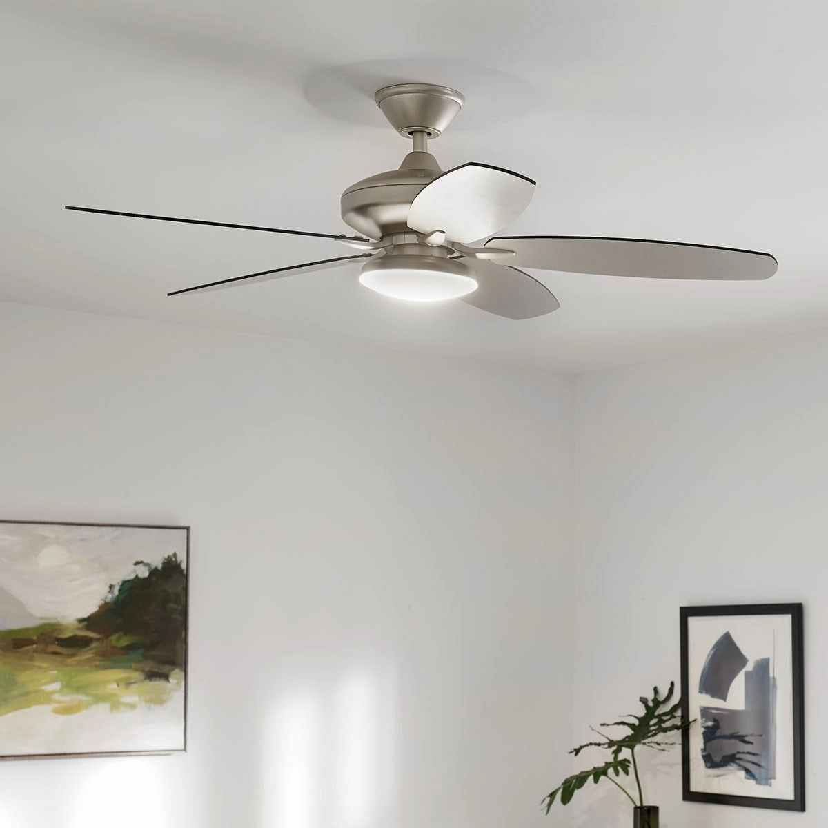 Renew Designer 52"Ceiling Fan Painted Brushed Nickel