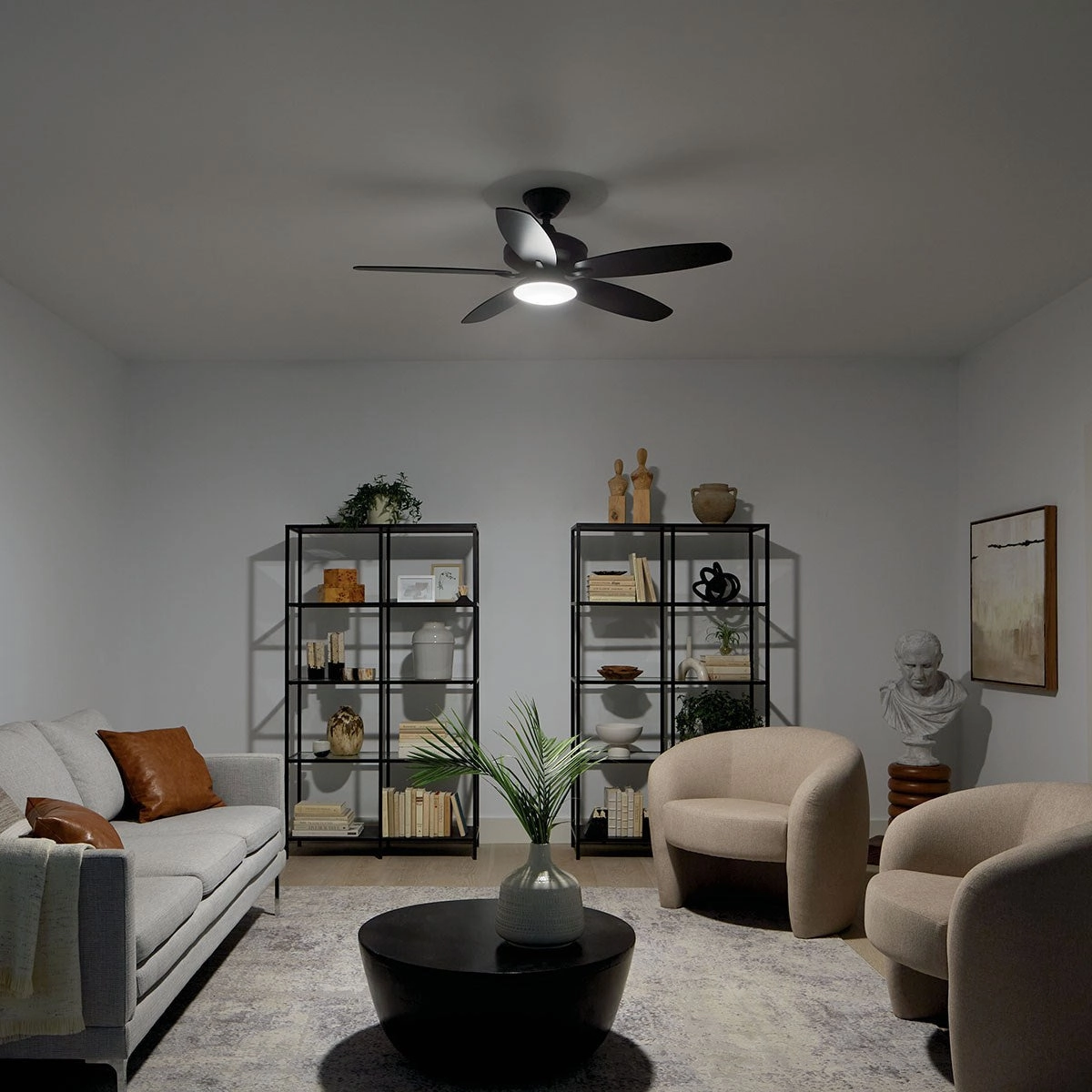 Renew Designer 52"Ceiling Fan Satin Black