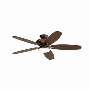 Renew Designer 52"Ceiling Fan Satin Natural Bronze stylish medium fans for contemporary homes