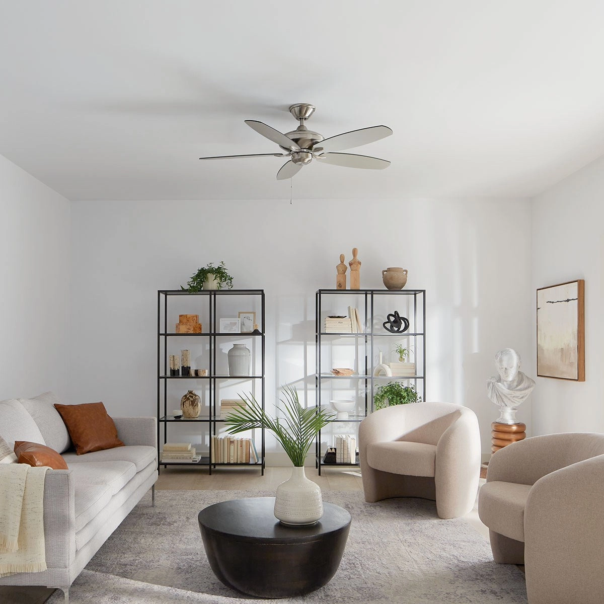 Renew Es 52"Ceiling Fan Brushed Stainless Steel