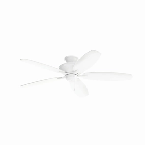 Renew Es 52"Ceiling Fan Matte White oscillating medium fans with strong airflow