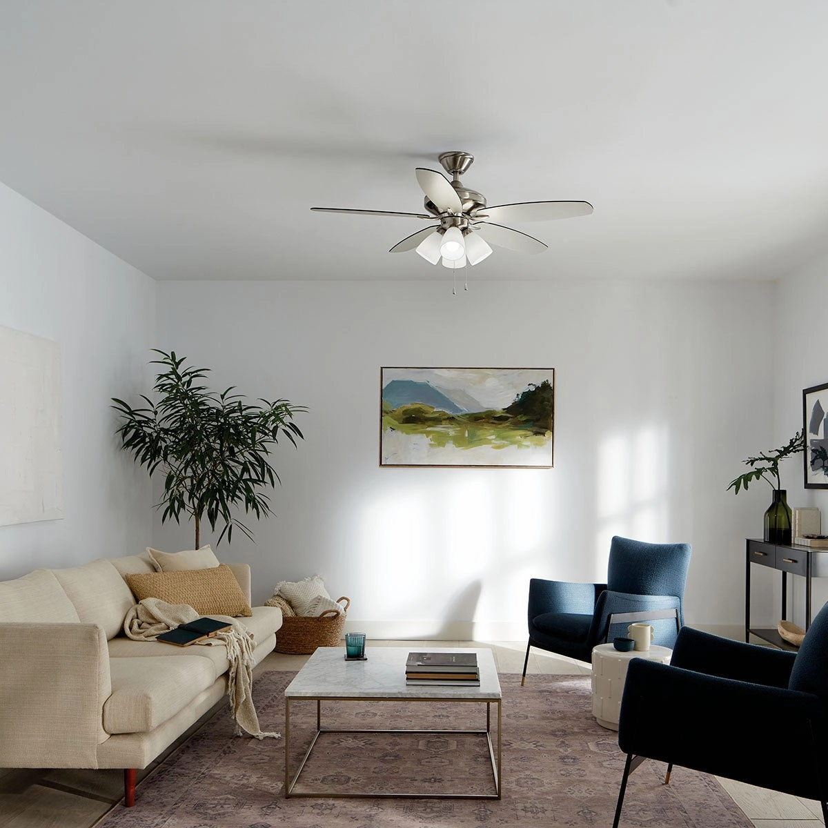 Renew Premier 52"Ceiling Fan Brushed Stainless Steel