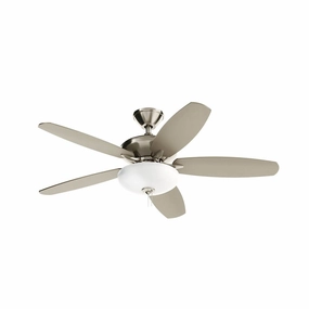 Renew Select 52"Ceiling Fan Brushed Stainless Steel medium electric fans for multi-room use
