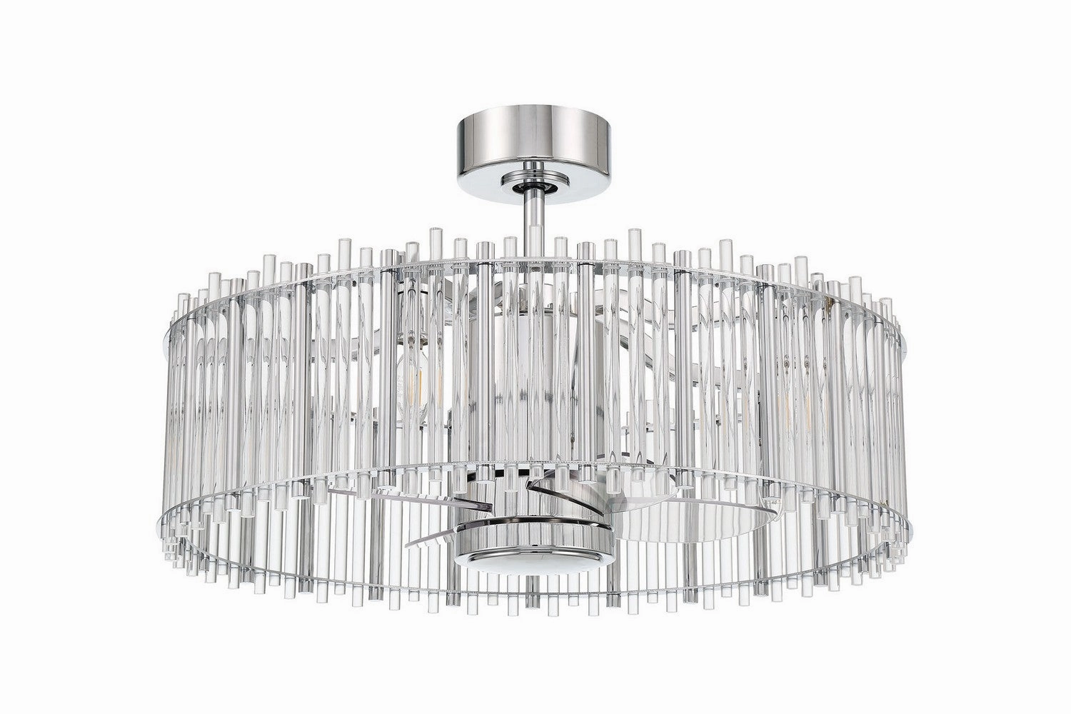 Reveal Fandelier 24"Ceiling Fan Chrome decorative fandeliers with lights