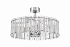 Reveal Fandelier 24"Ceiling Fan Chrome decorative fandeliers with lights