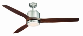 Reya 56"Ceiling Fan Nickel portable medium fans with handle design