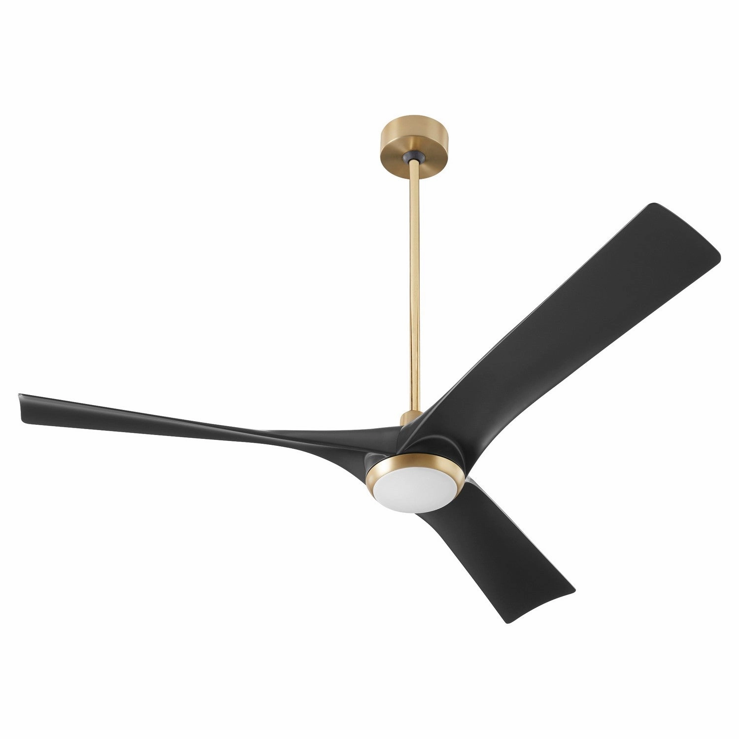 Ridley 58" Ceiling Fan Aged Brass / Black