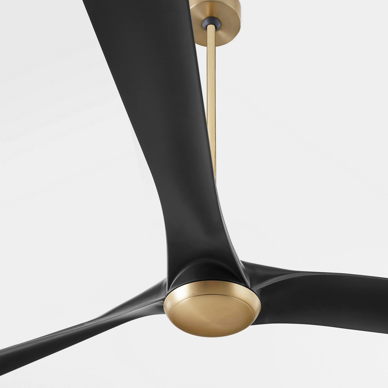 Ridley 58" Ceiling Fan Aged Brass / Black