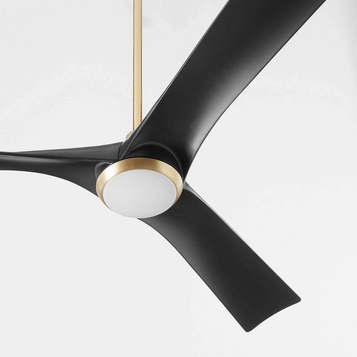 Ridley 58" Ceiling Fan Aged Brass / Black