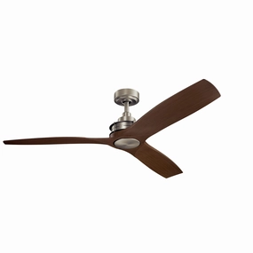 Ried 56"Ceiling Fan Brushed Nickel energy-efficient medium fans with remote