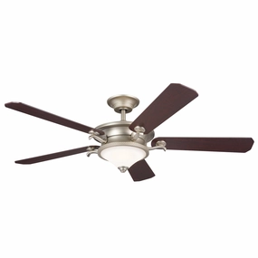 Rise 60"Ceiling Fan Brushed Nickel medium electric fans for multi-room use