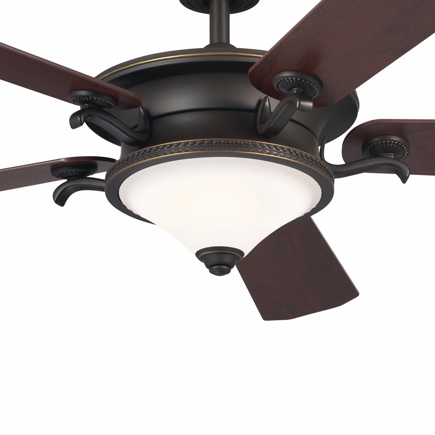 Rise 60"Ceiling Fan Olde Bronze with Gold Highlights