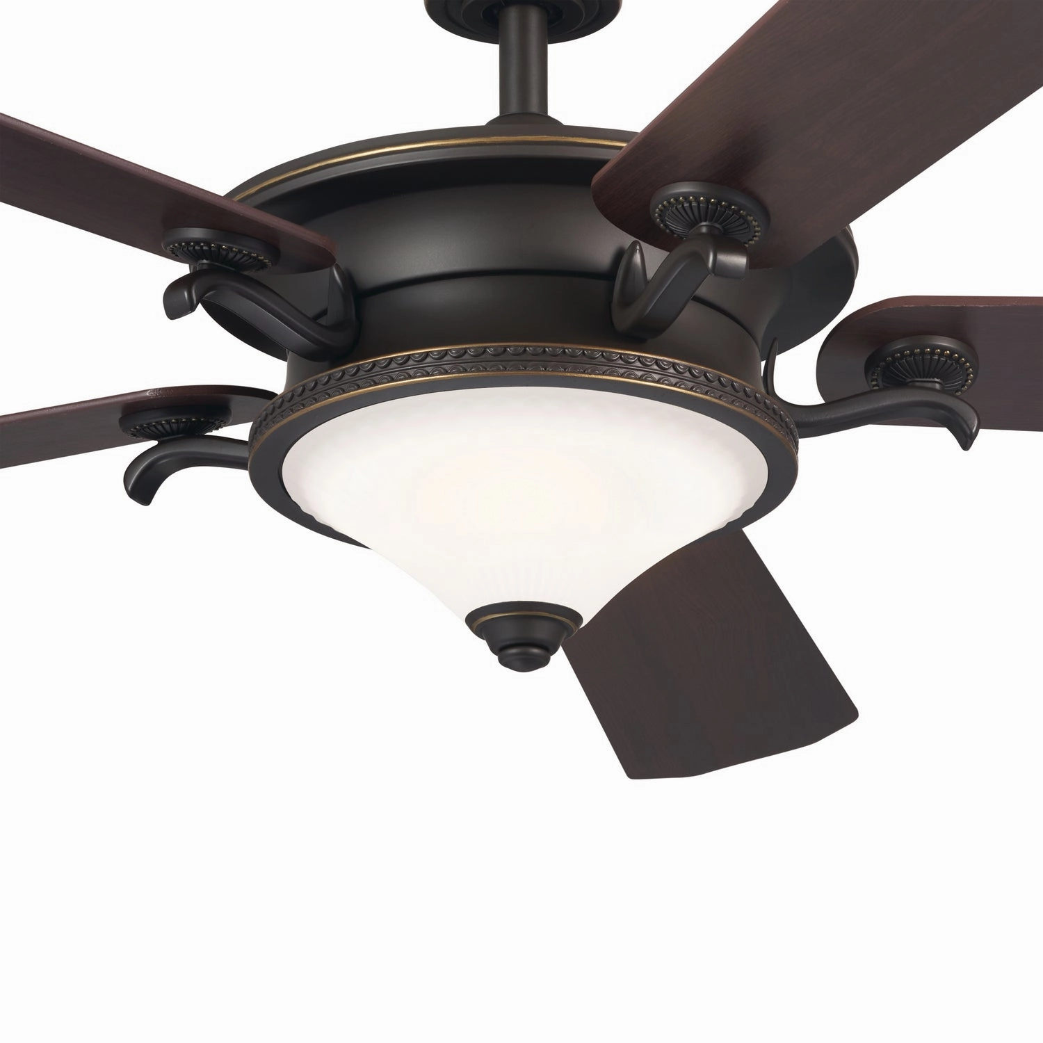 Rise 60"Ceiling Fan Olde Bronze with Gold Highlights